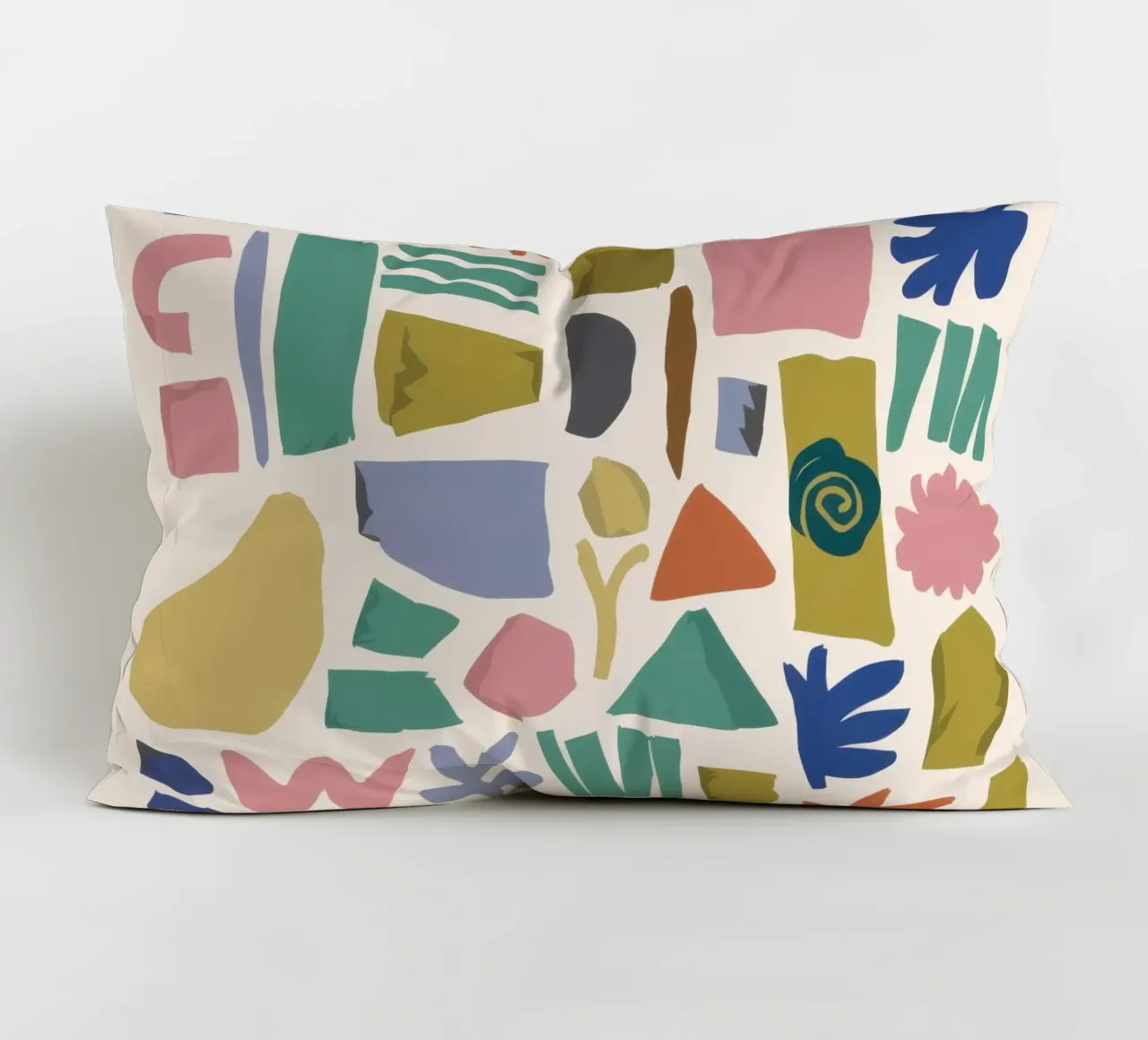 Terrazzo Shape Scatter cuscino da Snow Mist