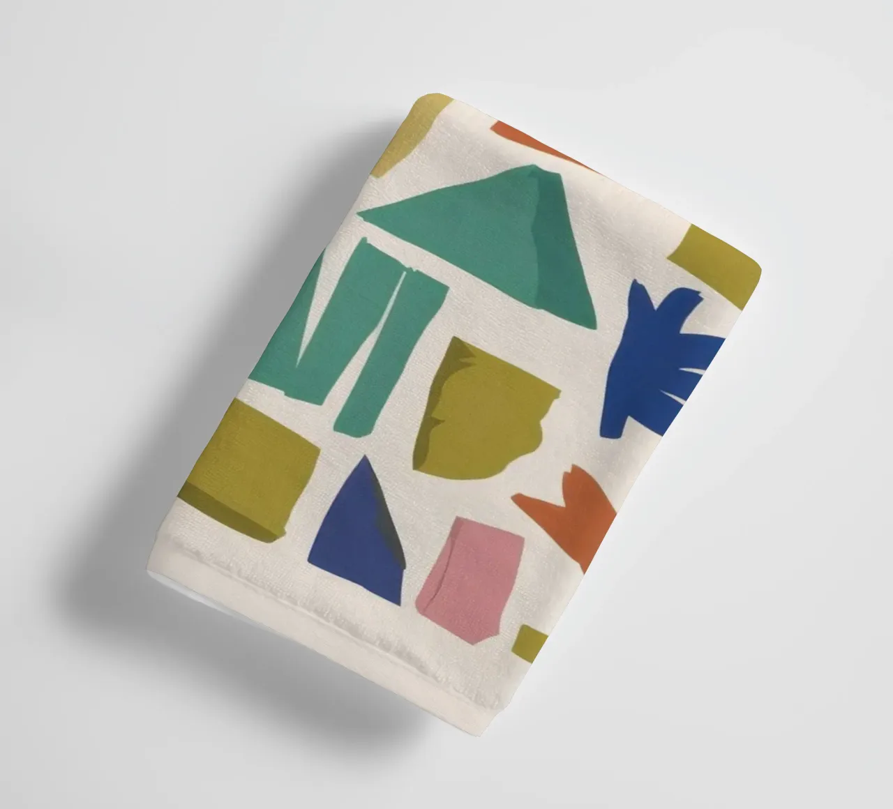 Terrazzo Shape Scatter asciugamano da bagno da Snow Mist