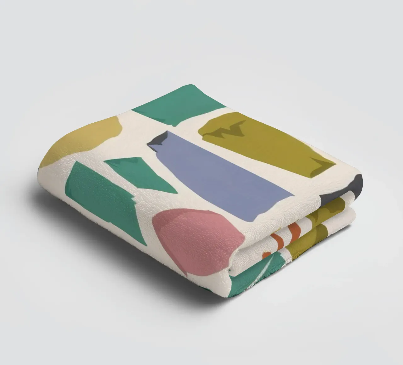 Terrazzo Shape Scatter asciugamano da bagno da Snow Mist