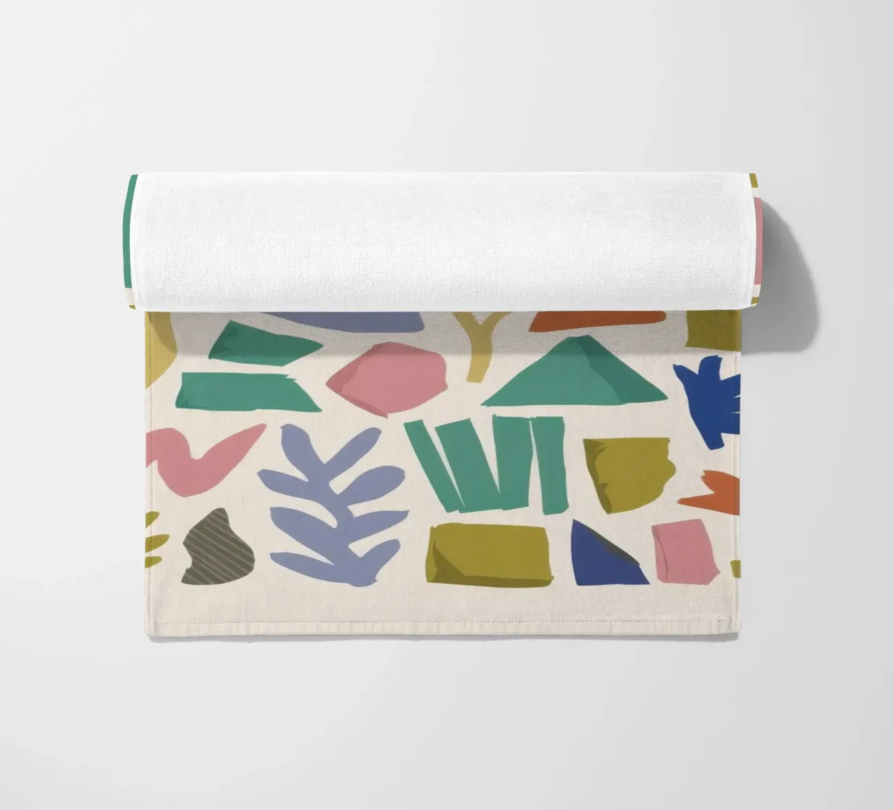 Terrazzo Shape Scatter telo mare da Snow Mist
