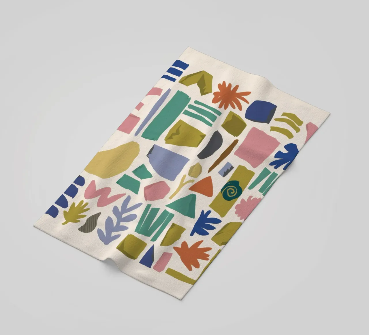 Terrazzo Shape Scatter telo mare da Snow Mist
