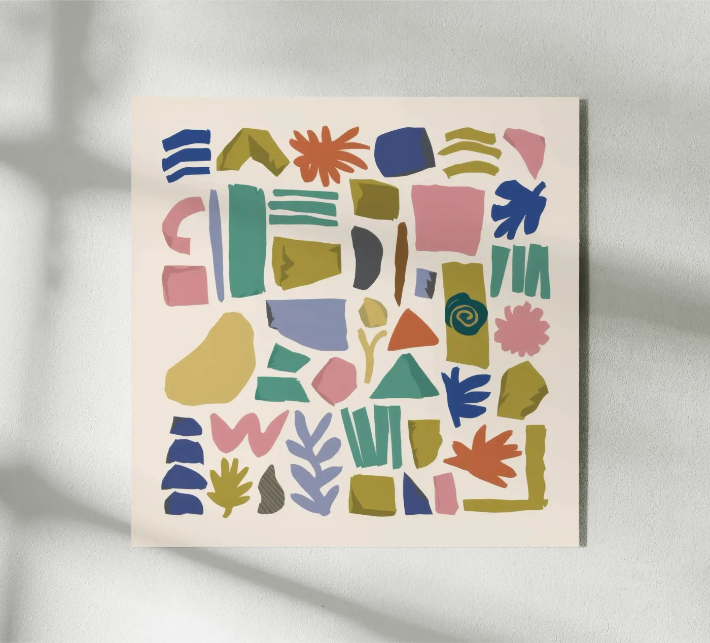 Terrazzo Shape Scatter acryl van Snow Mist