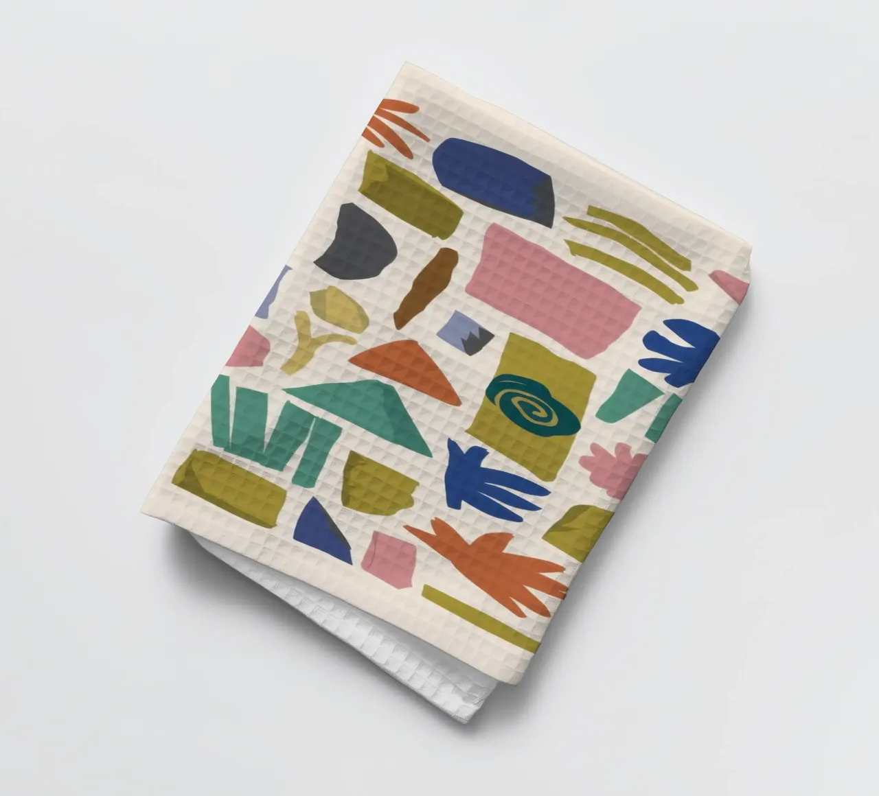 Terrazzo Shape Scatter canovaccio da cucina da Snow Mist