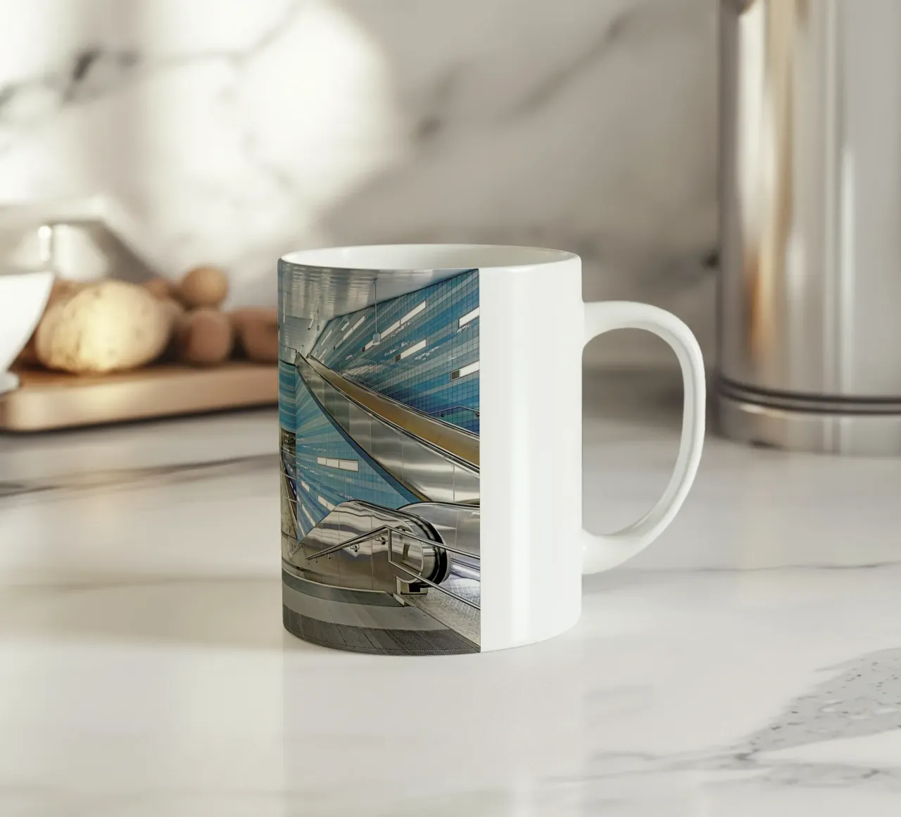 Ueberseequartier tazza in ceramica da Michael Belhadi