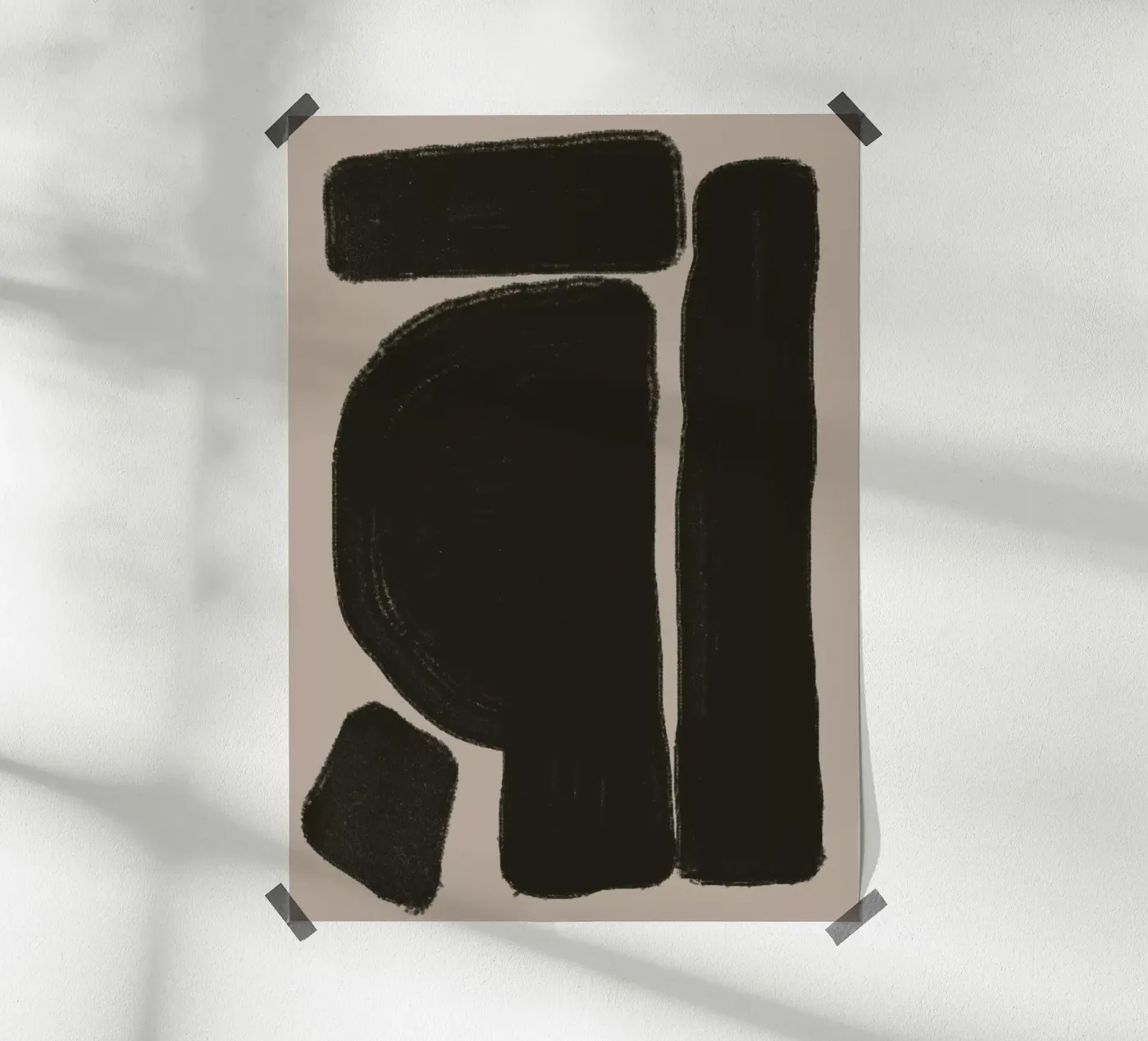 Simple Composition Modern Art poster by The Miuus Studio