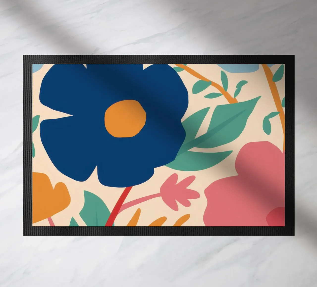 Fiore blu semplice zerbino da Lyra Glaze