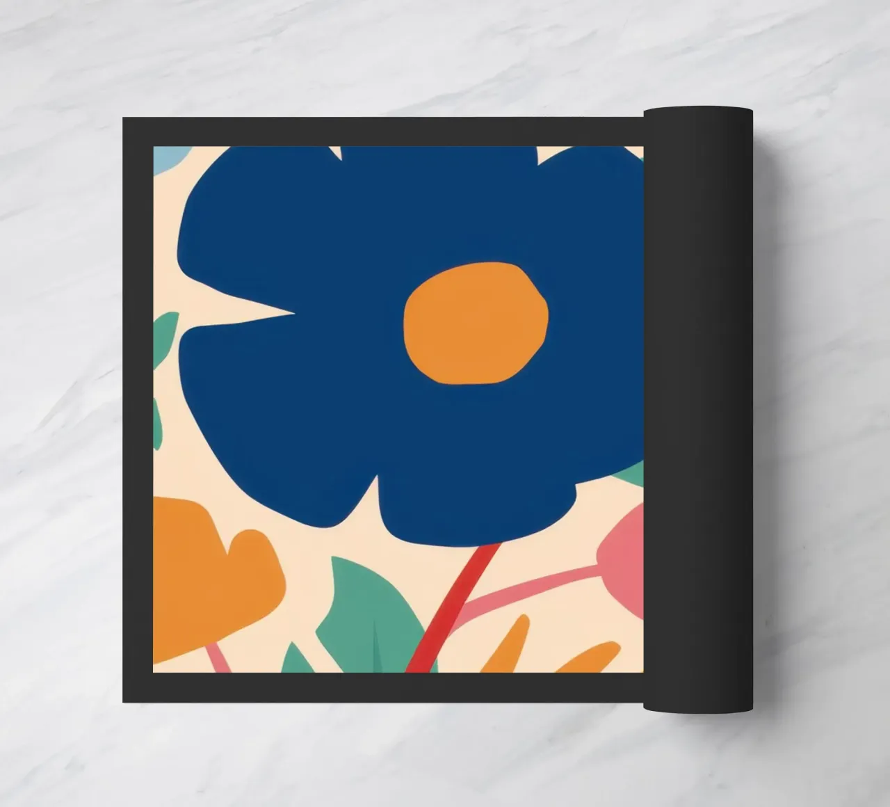 Fiore blu semplice zerbino da Lyra Glaze