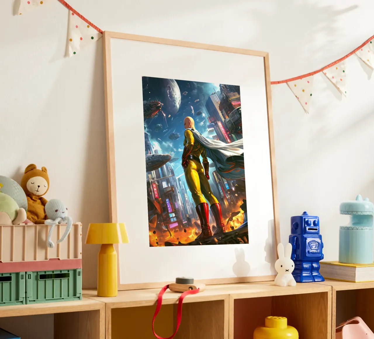 Saitama One Punch Man poster da Stellar Creative
