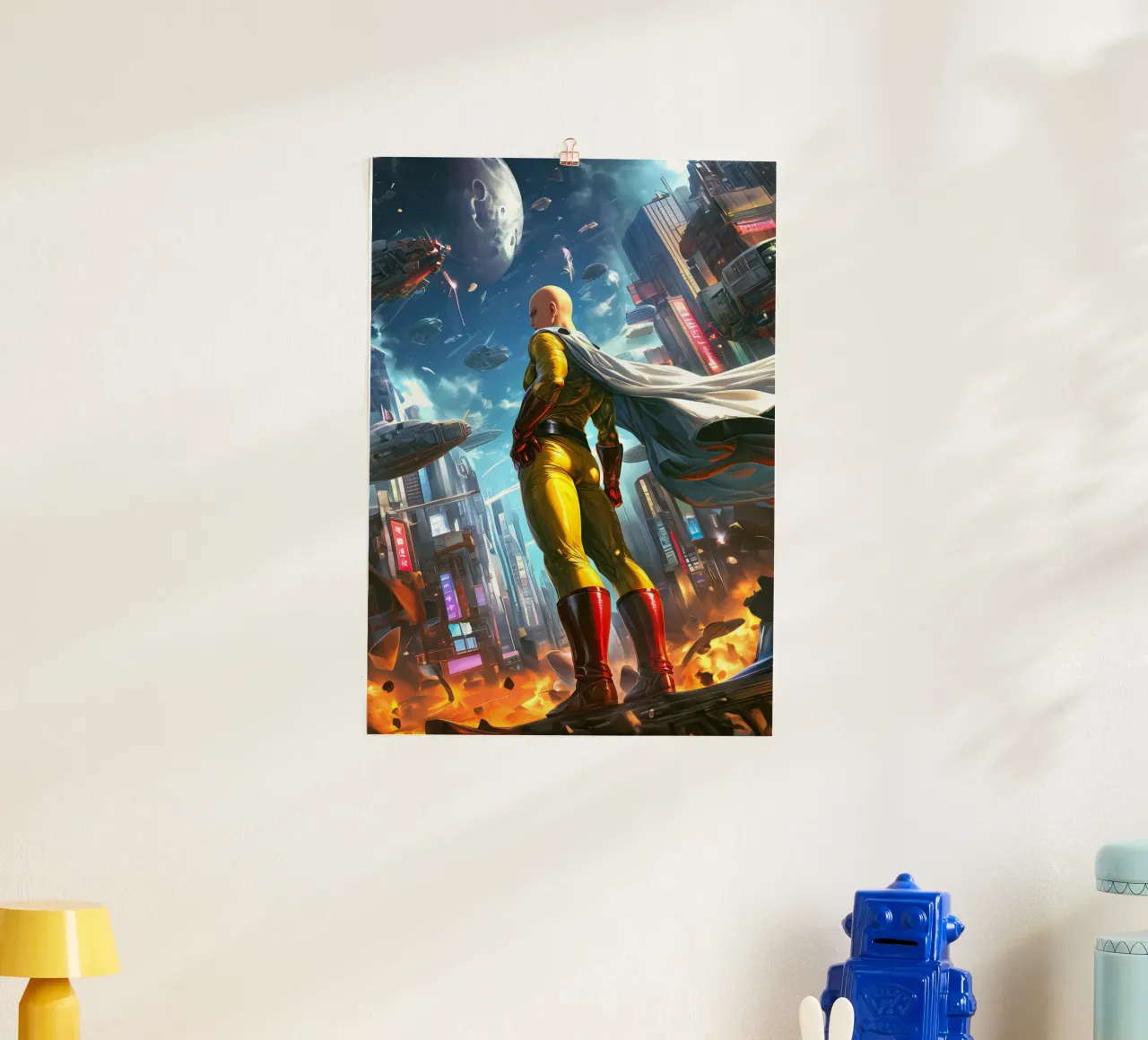 Saitama One Punch Man poster da Stellar Creative
