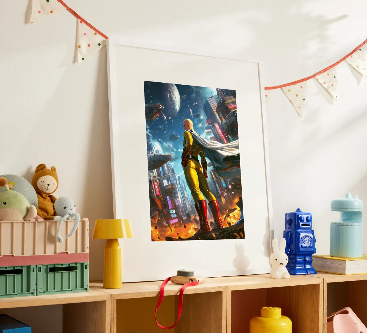 Saitama One Punch Man poster da Stellar Creative