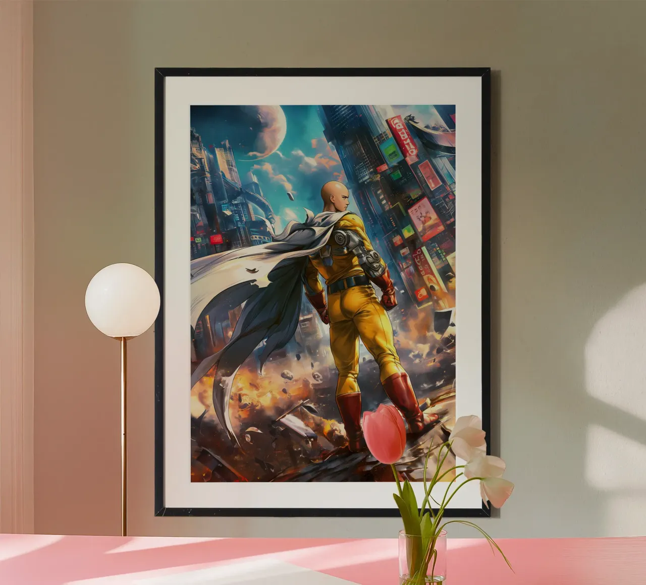 Saitama One Punch Man poster da Stellar Creative