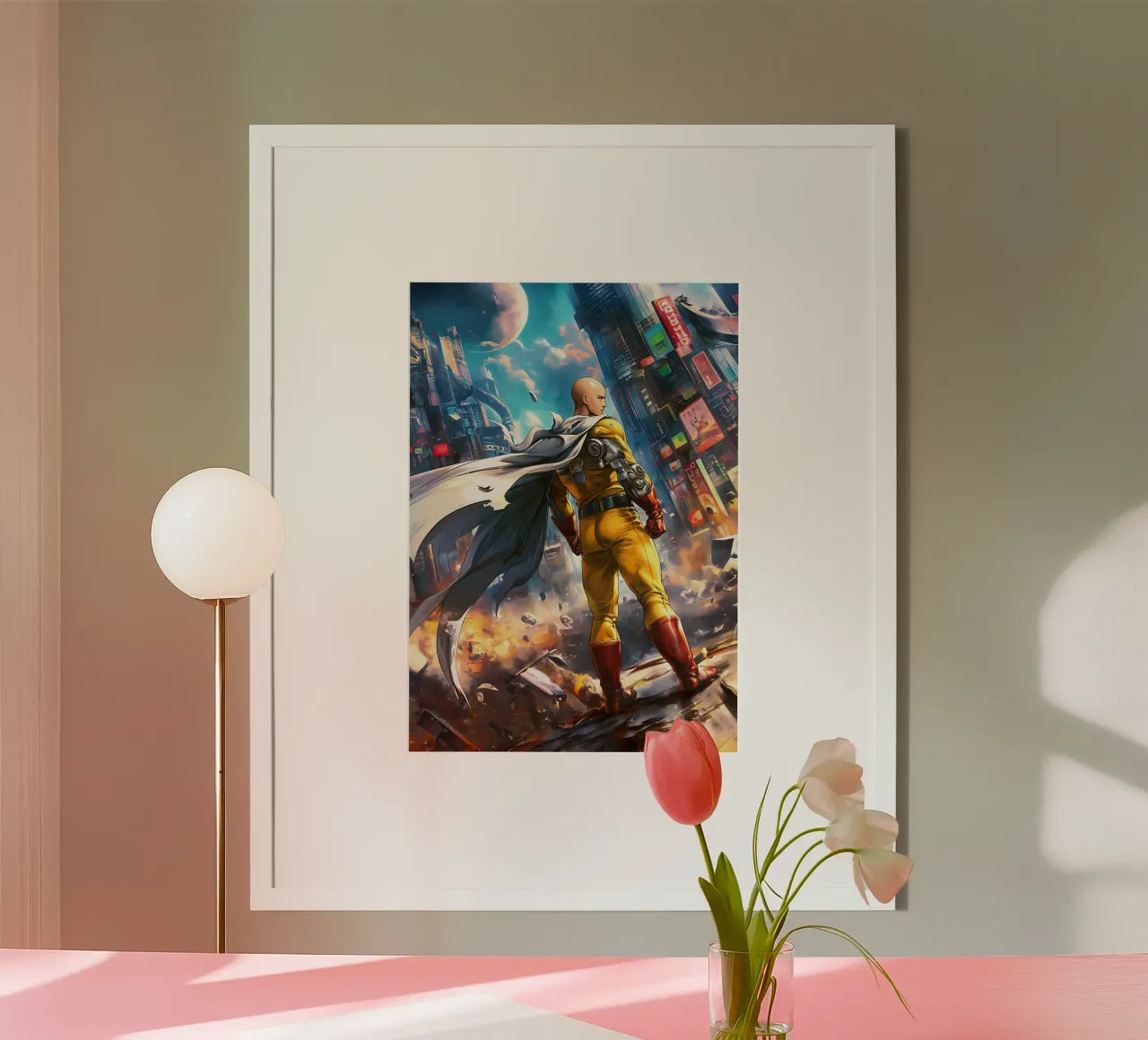 Saitama One Punch Man poster da Stellar Creative
