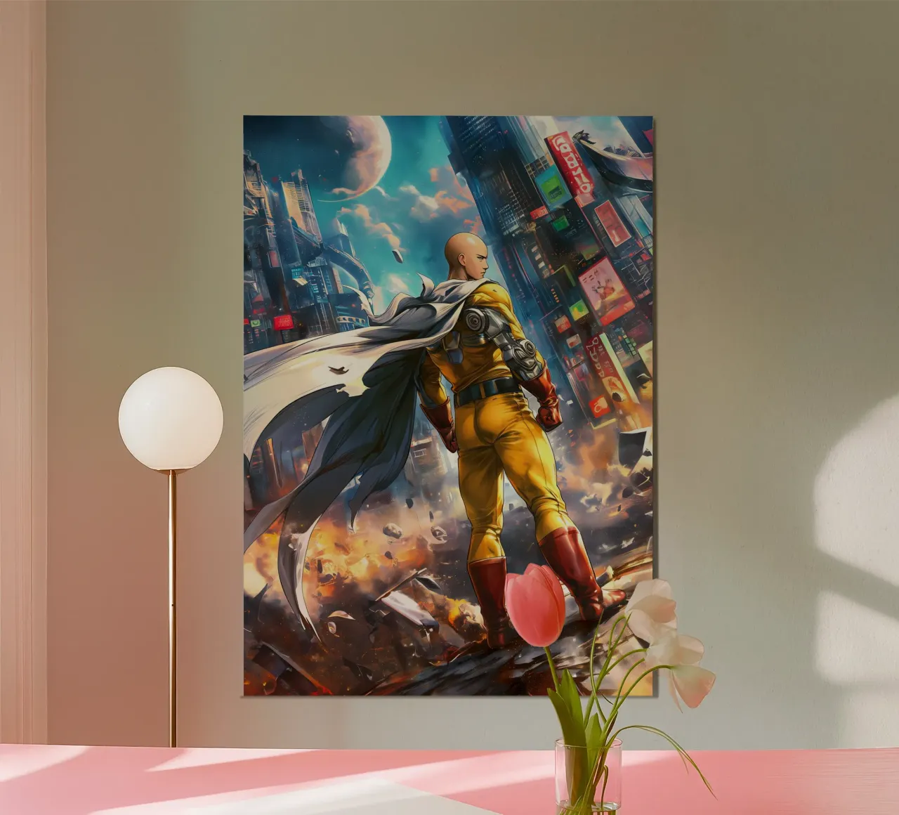 Saitama One Punch Man poster da Stellar Creative