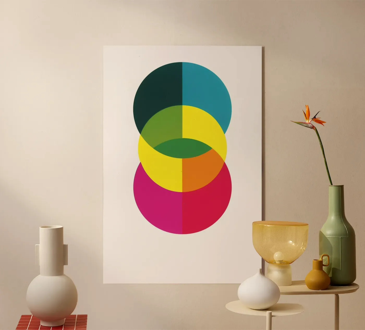 Triptych 2 acryl van LeDieg