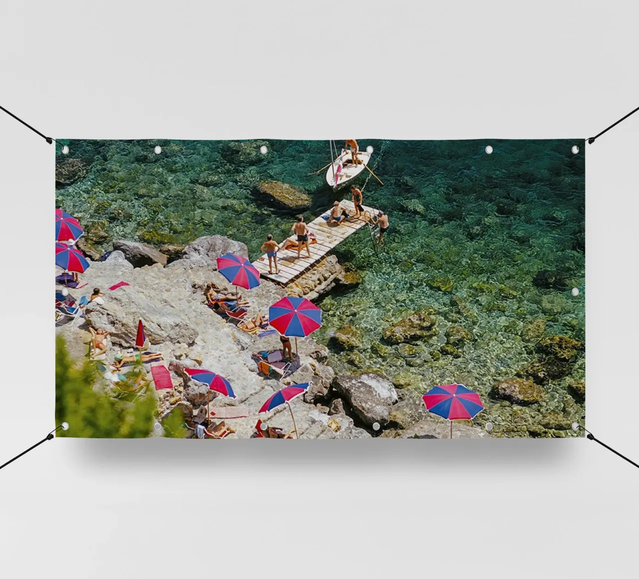 Sulla spiaggia telo in pvc da The Poster UK