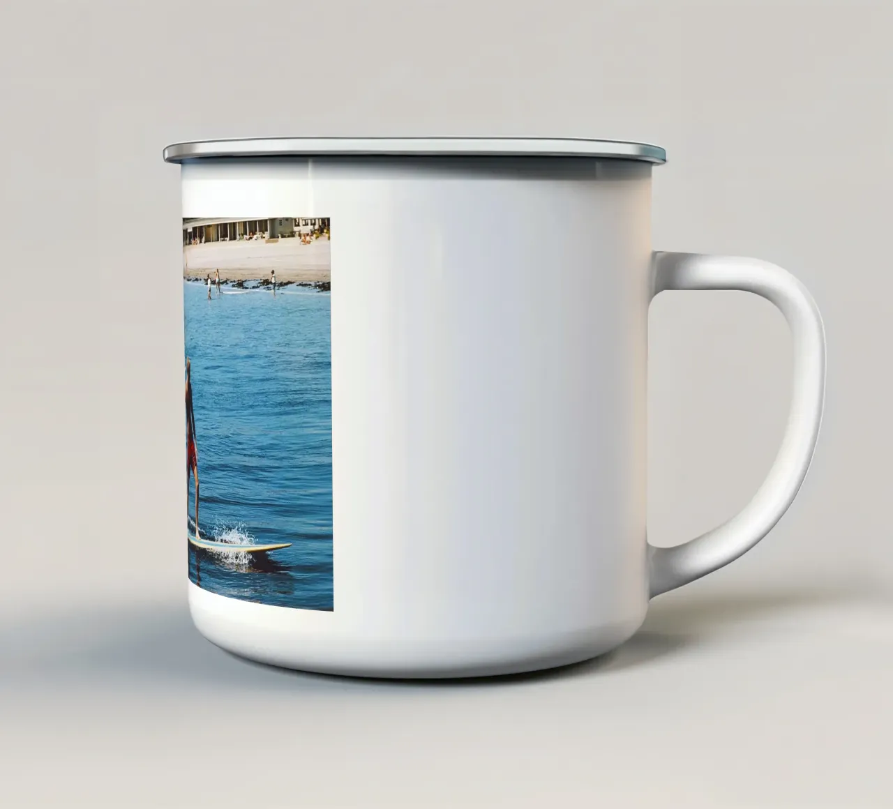 Surf tazza in smalto da The Poster UK