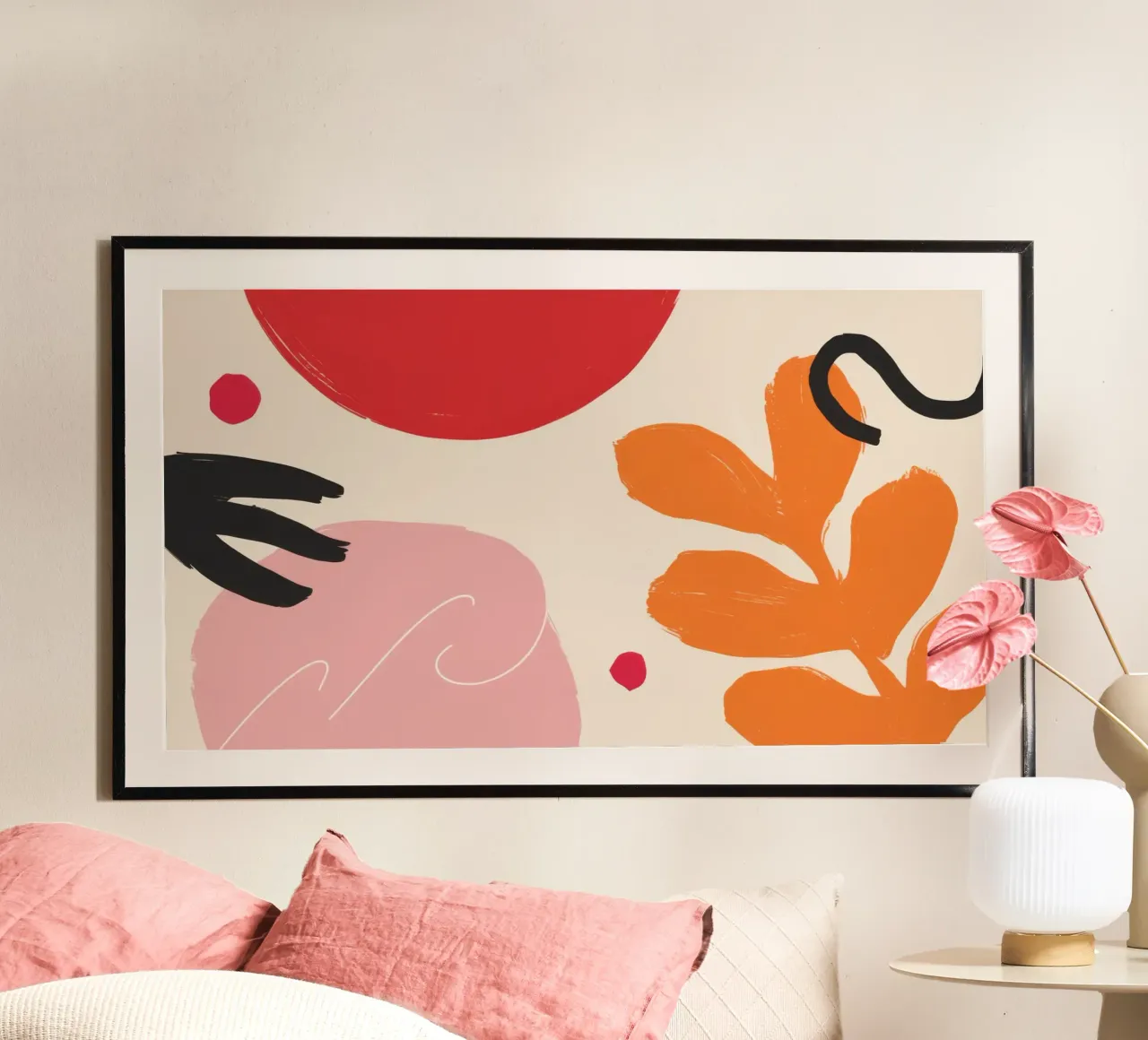 Flusso organico caldo poster con telaio in alluminio da Bara Suara