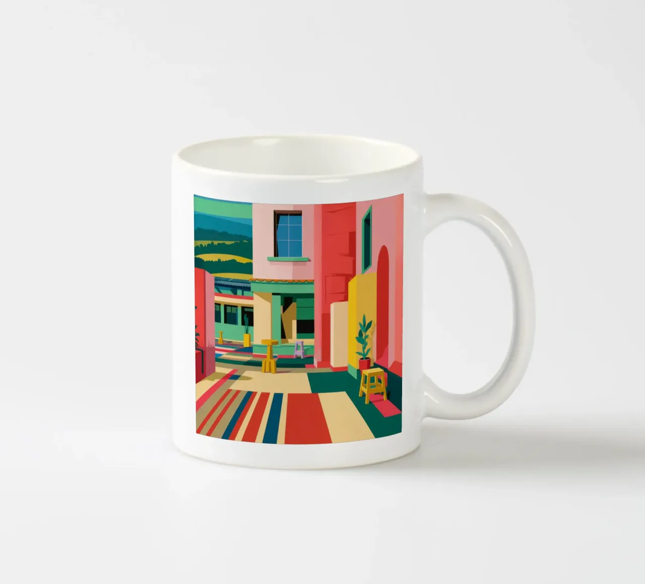 Passaggio in cortile vivace tazza in ceramica da Lyra Glaze