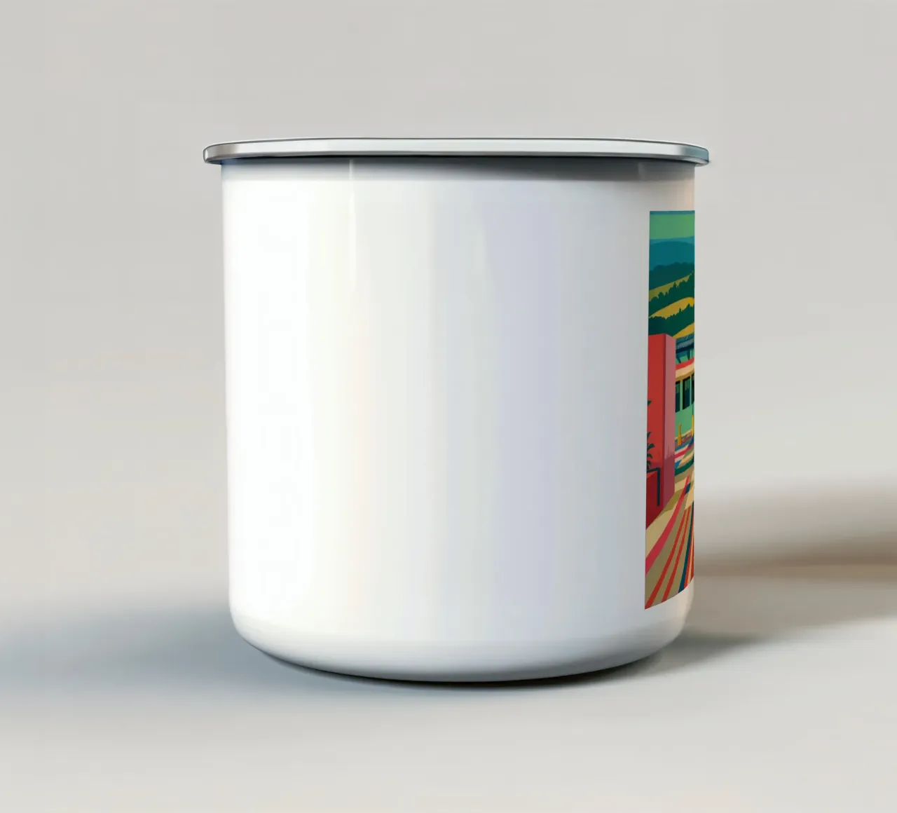 Passaggio in cortile vivace tazza in smalto da Lyra Glaze