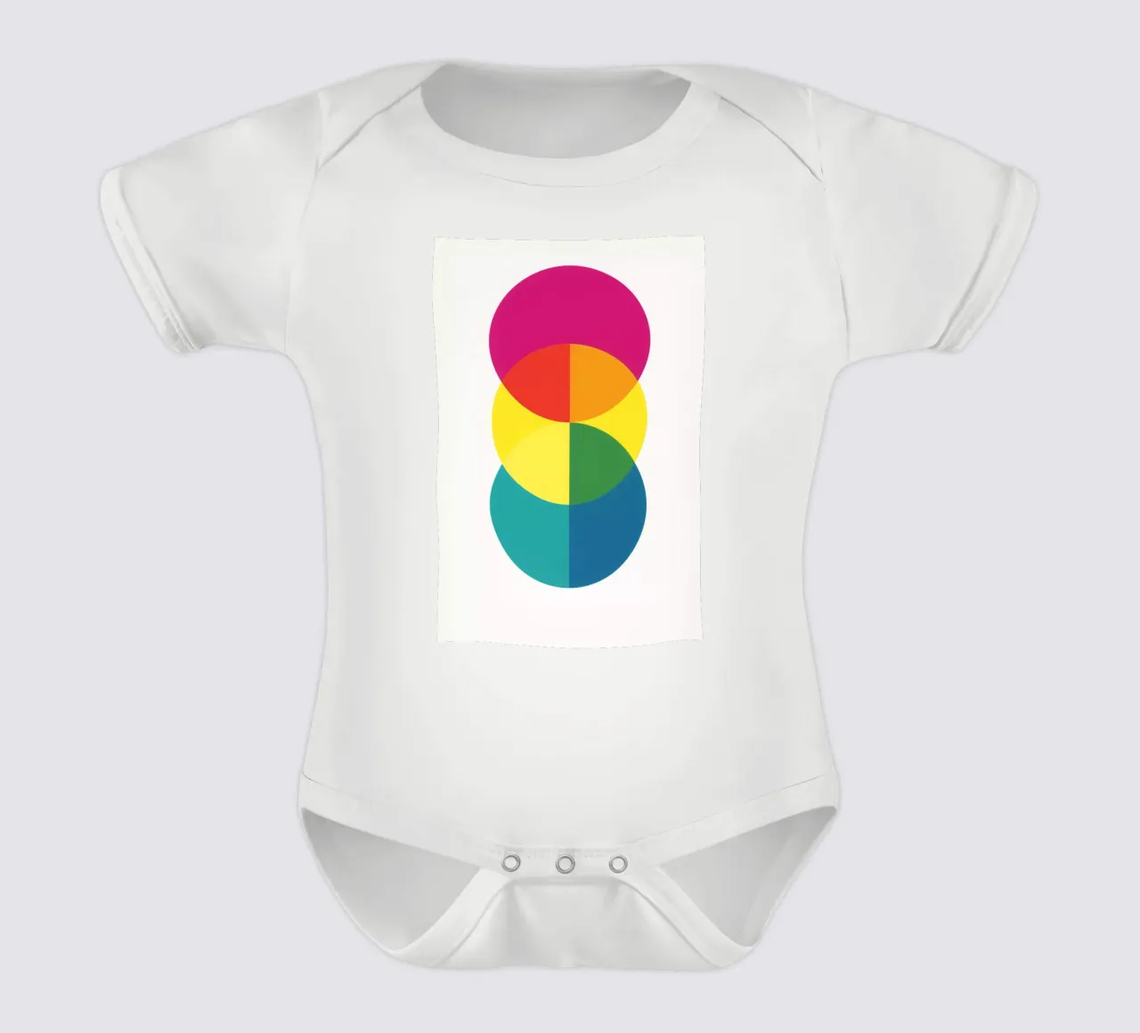 Triptych 1 babyrompertje korte mouwen van LeDieg