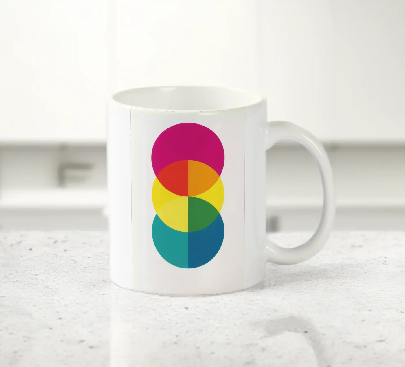 Triptych 1 ceramic mug by LeDieg