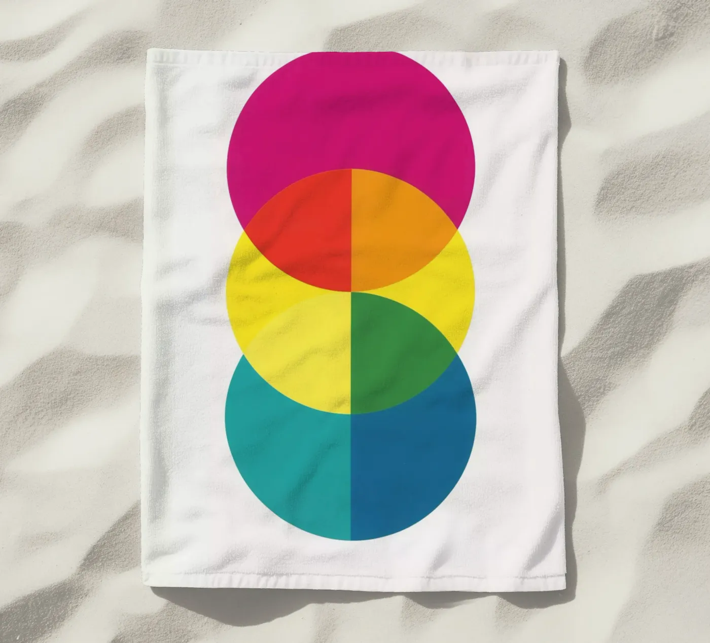 Triptych 1 beach towel by LeDieg
