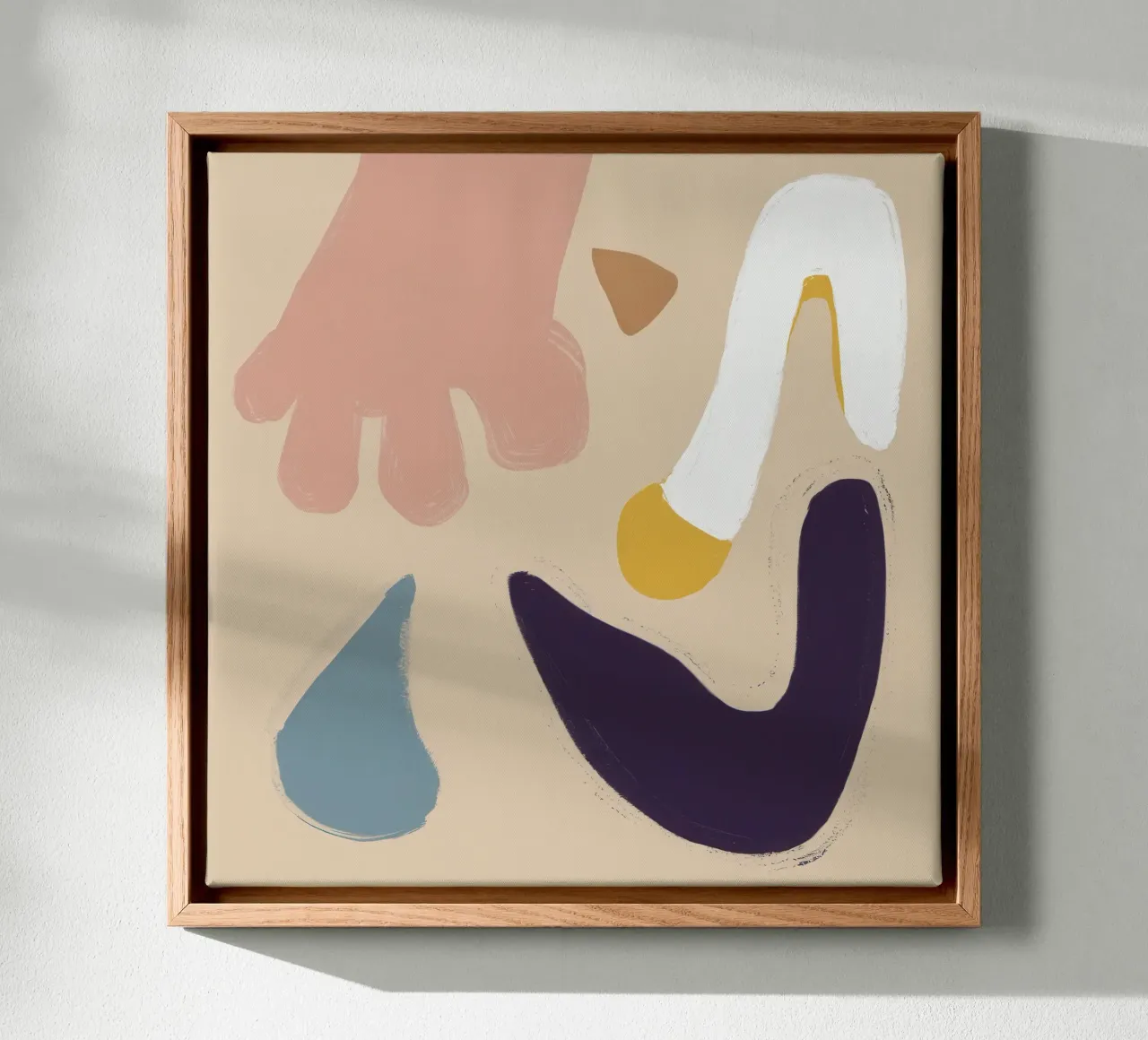 Zachte abstracte toets canvas met Baklijst van Autumn Season