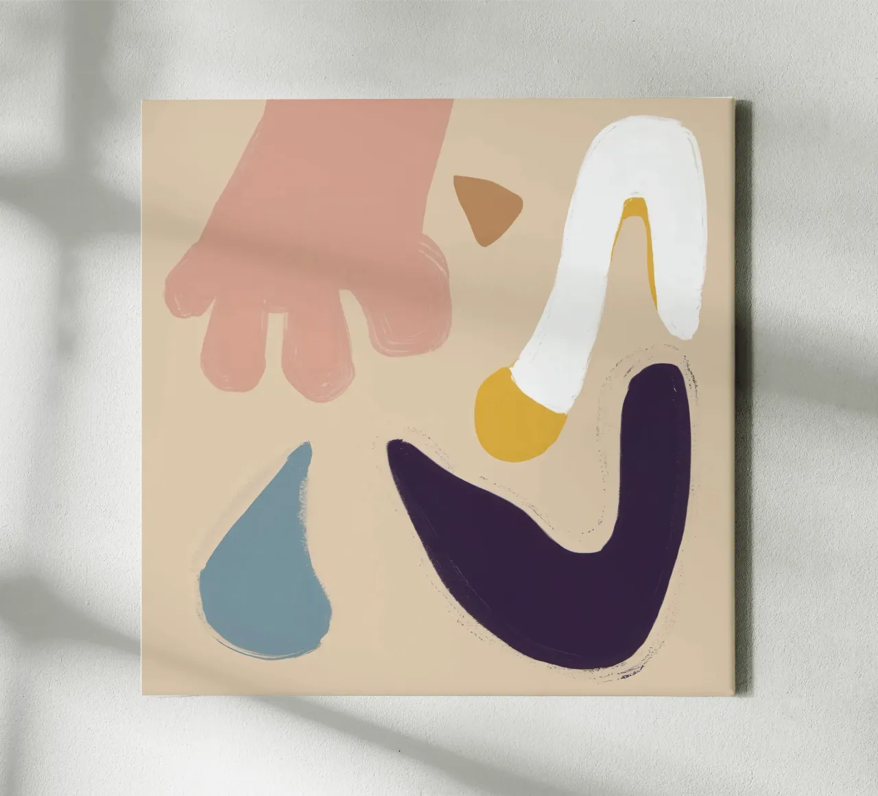 Zachte abstracte toets canvas met Baklijst van Autumn Season