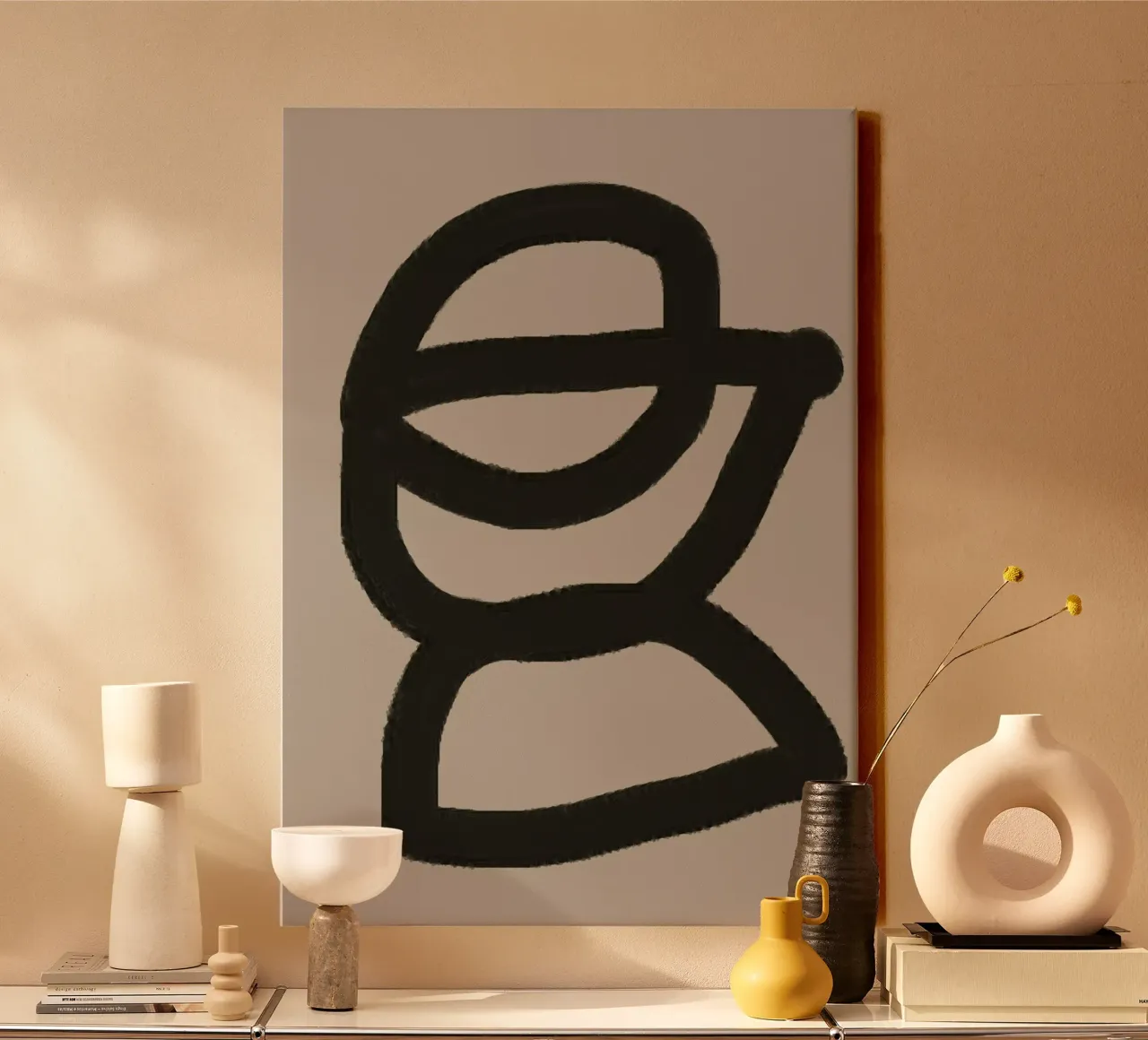 Minimalist Line Art canvas by The Miuus Studio