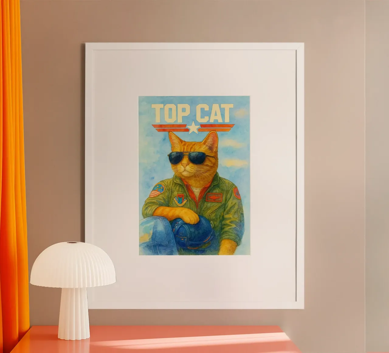 Top Katze Parodie Zeichnung Poster von hexis