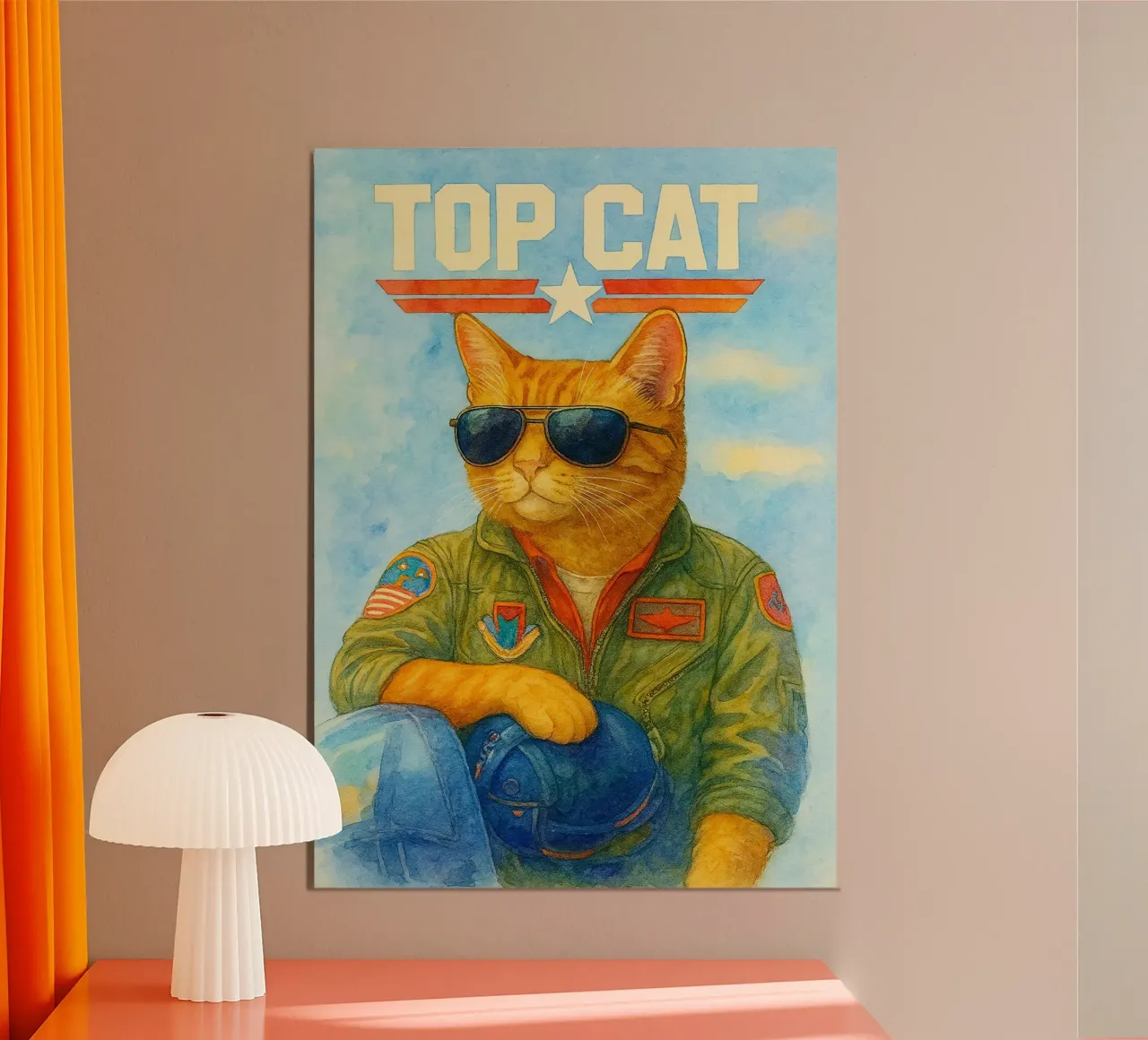 Top Katze Parodie Zeichnung Poster von hexis