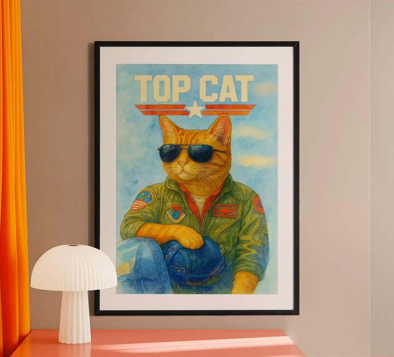 Top Katze Parodie Zeichnung Poster von hexis