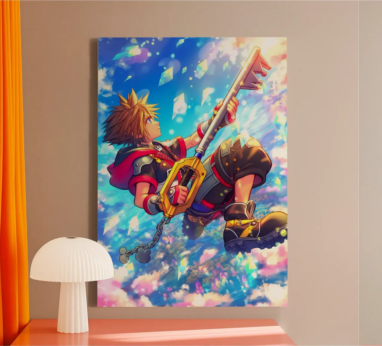 Sora Kingdom Hearts tela con Cornice a cassetta da Stellar Creative