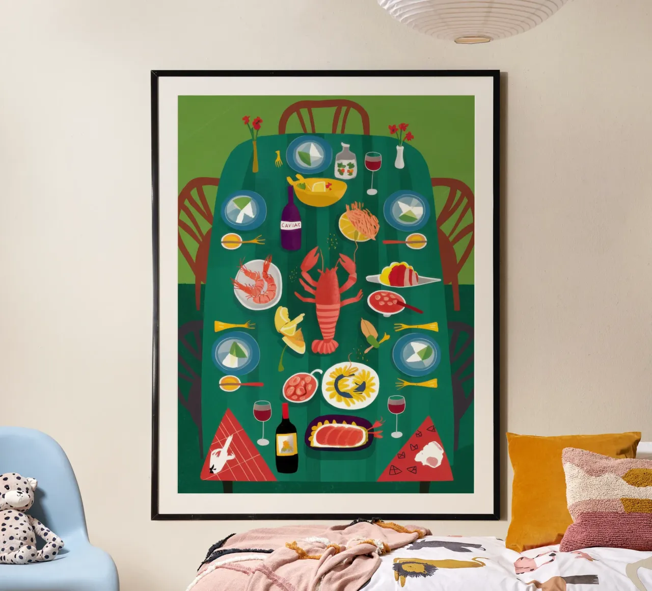 Vrolijk kreeftenfeest poster van Snow Mist