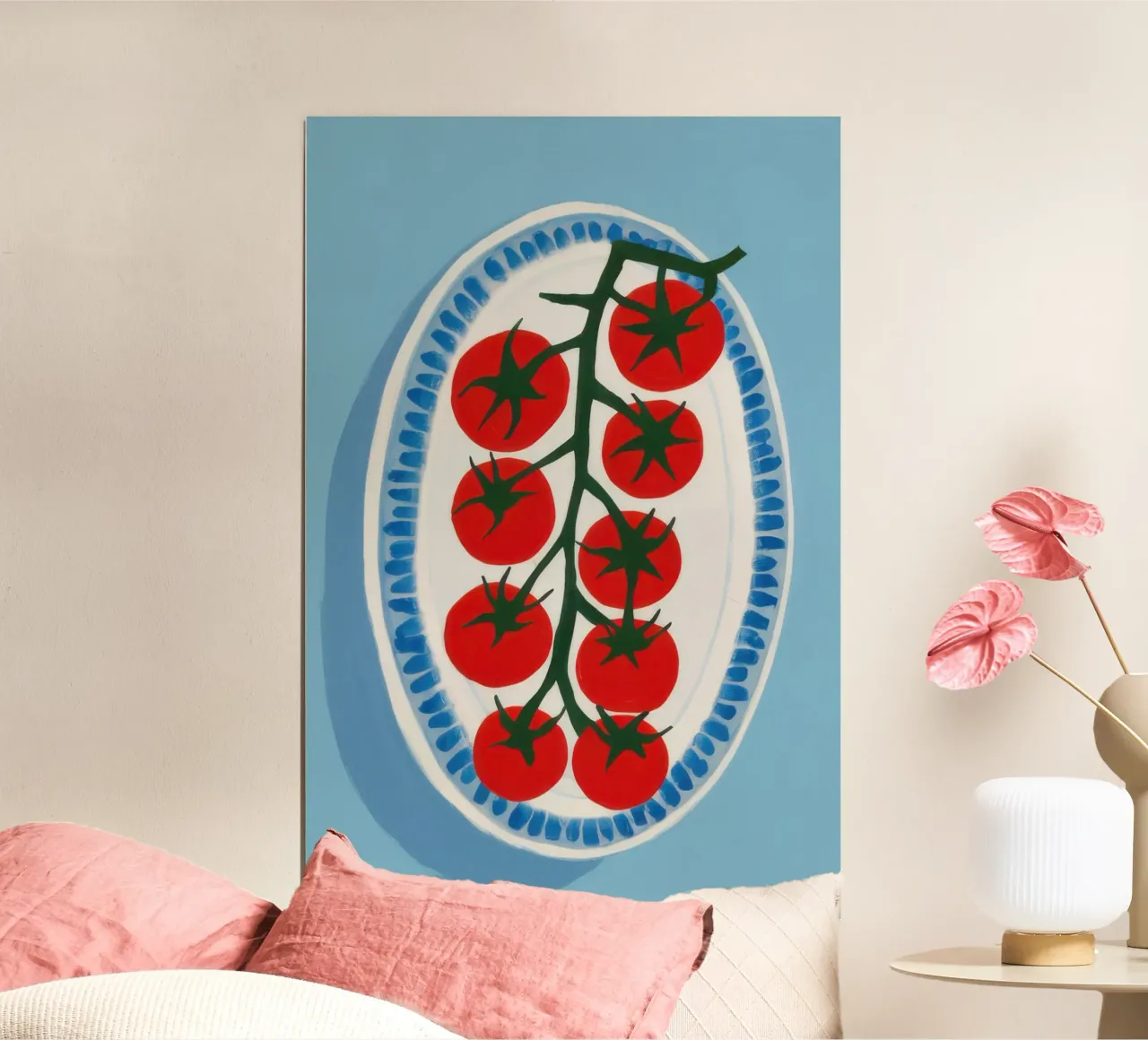 Semplicità maturata in vigna poster con telaio in legno da Autumn Season