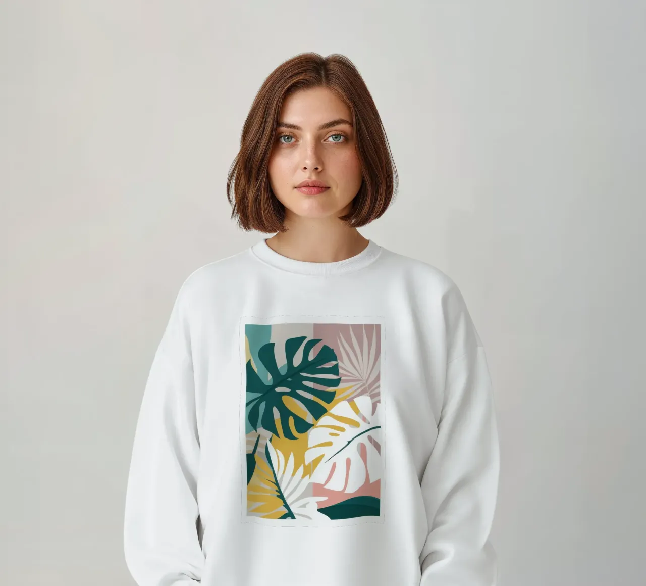 Ora d'oro Monstera felpa da Snow Mist
