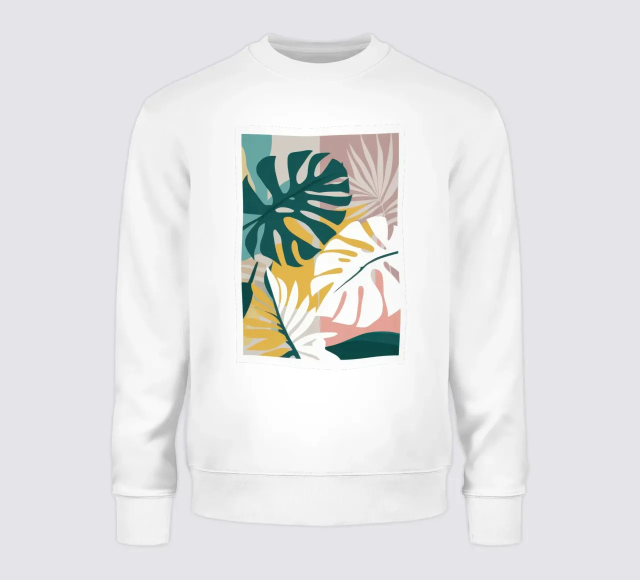 Ora d'oro Monstera felpa da Snow Mist