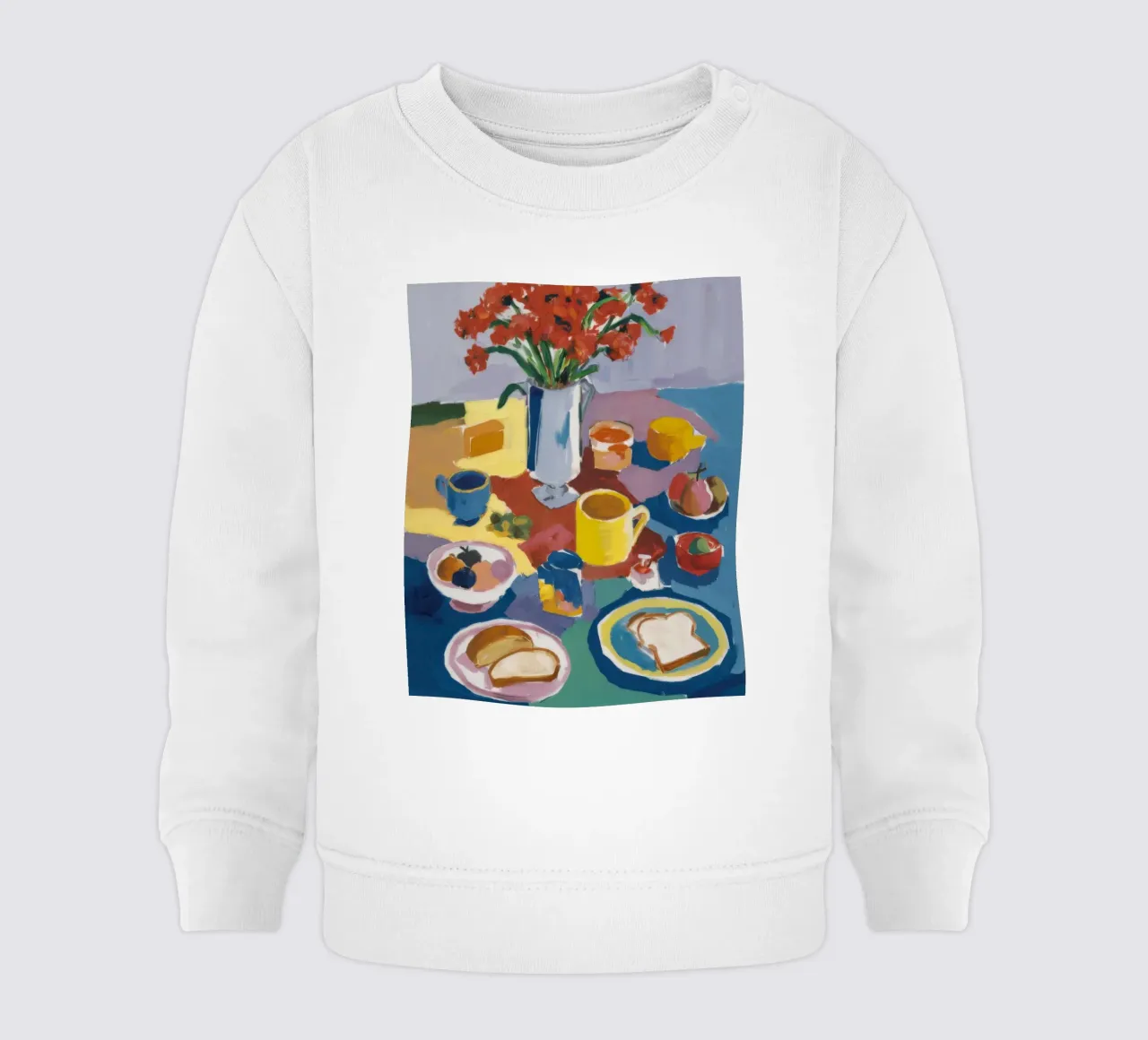 Colazione diffusa in riva al mare felpa neonato da Snow Mist