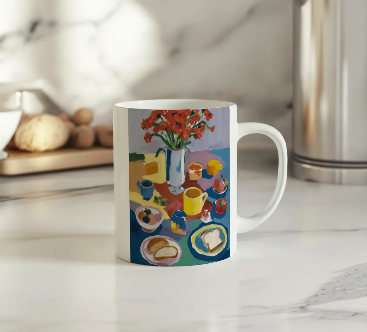 Colazione diffusa in riva al mare tazza in ceramica da Snow Mist