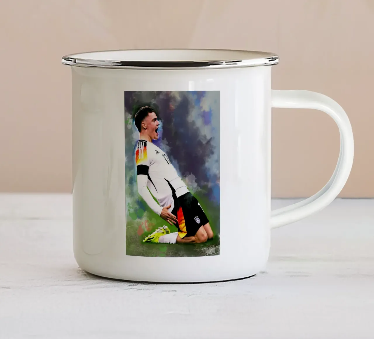 Design artistico di Florian Wirtz tazza in smalto da Lembayung art