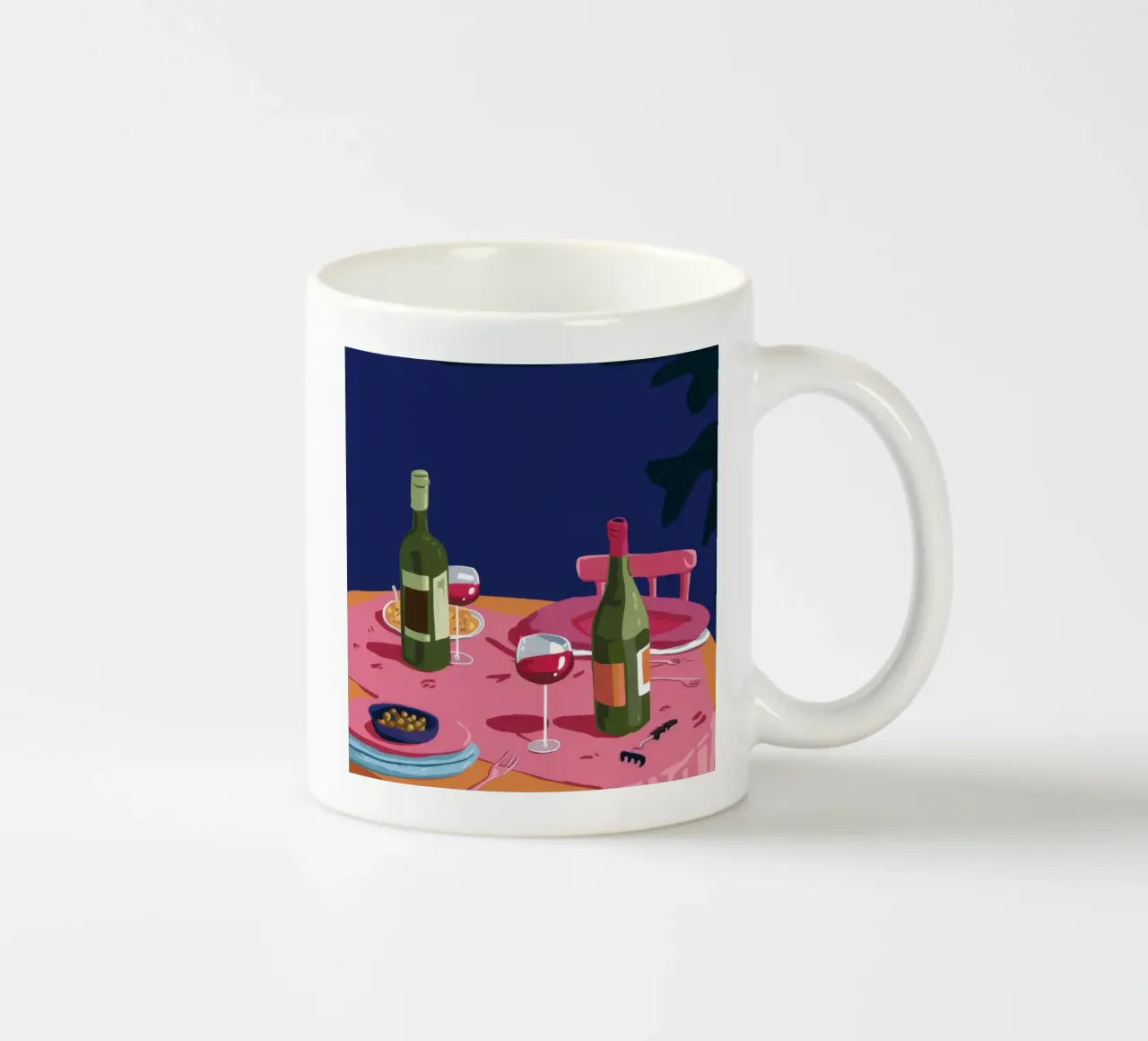 Cena romantica in vigna tazza in ceramica da Snow Mist