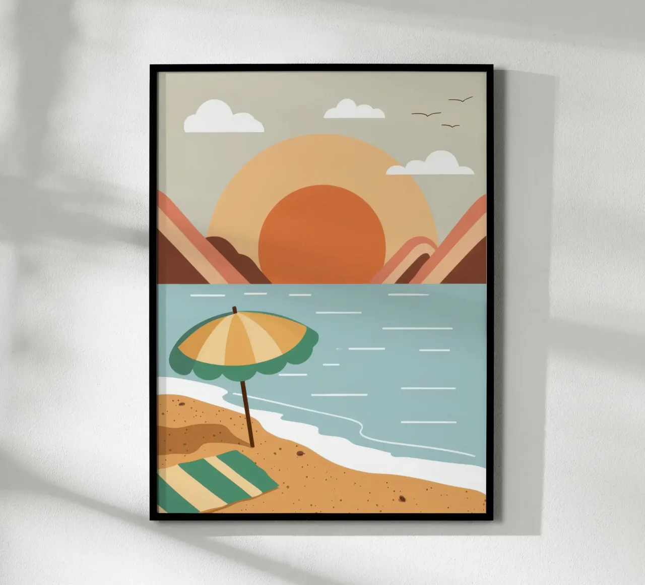 Giornata minimalista in spiaggia poster da Astra Mist