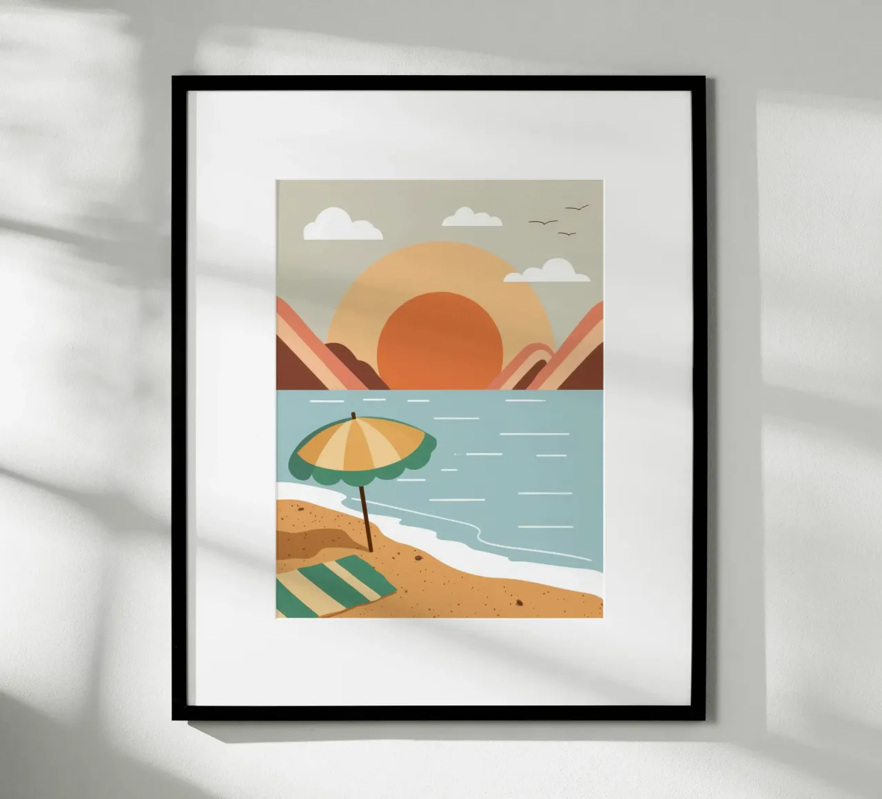 Giornata minimalista in spiaggia poster da Astra Mist