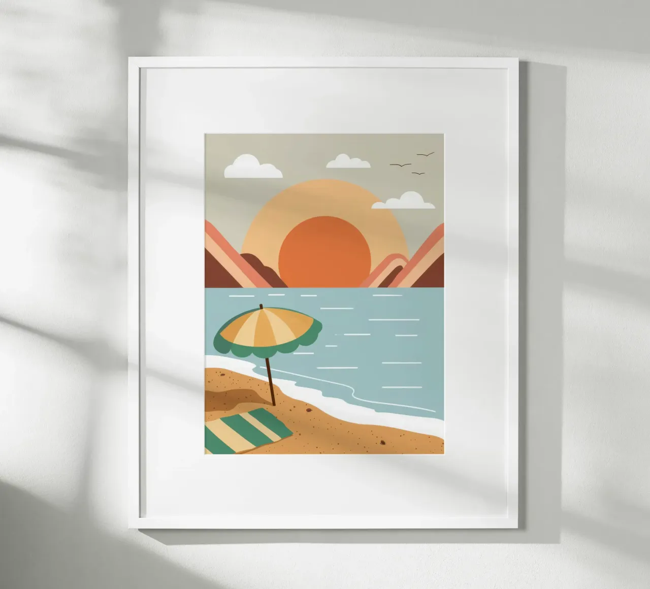 Giornata minimalista in spiaggia poster da Astra Mist