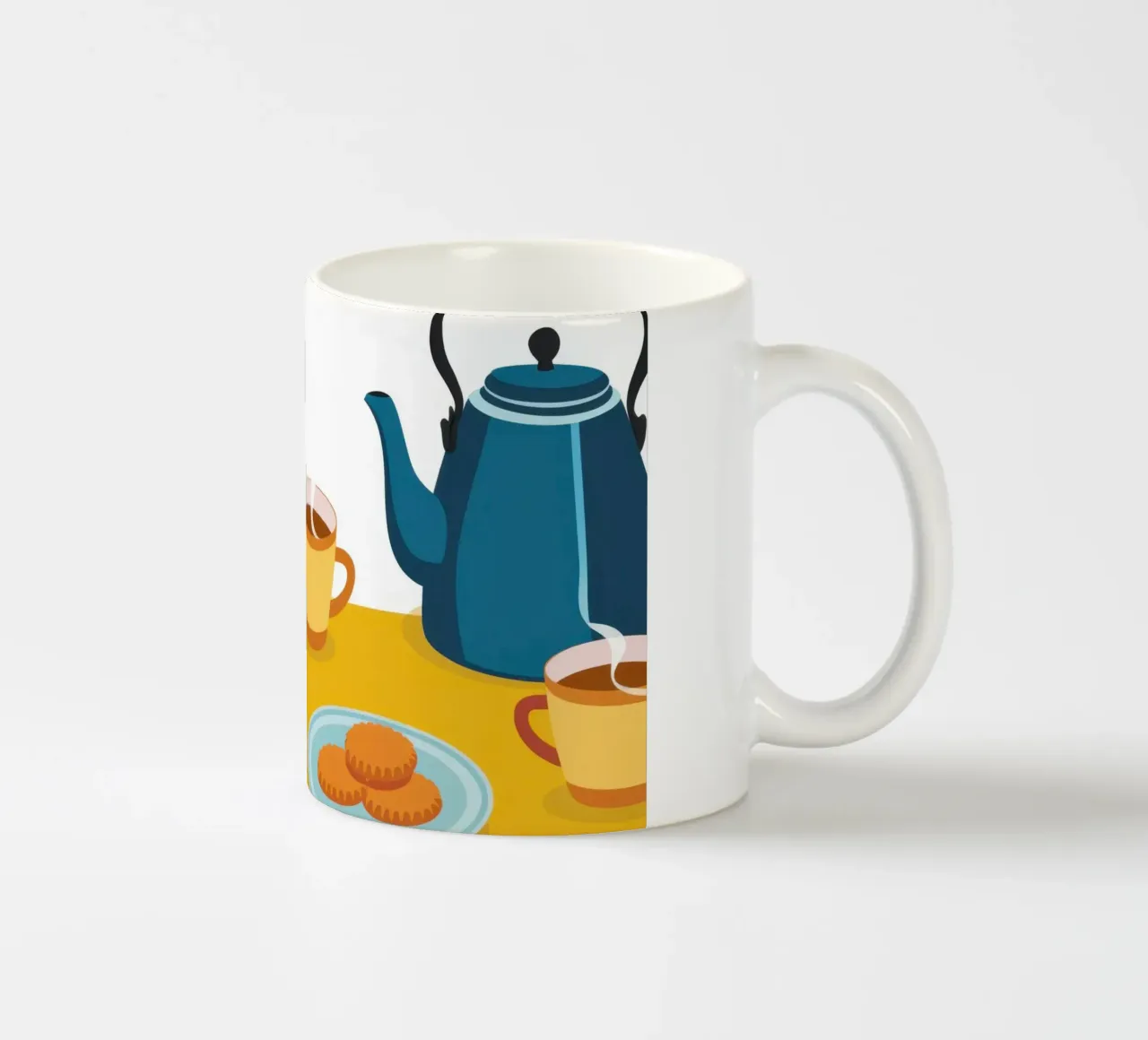 L'ora del tè minimalista tazza in ceramica da Snow Mist