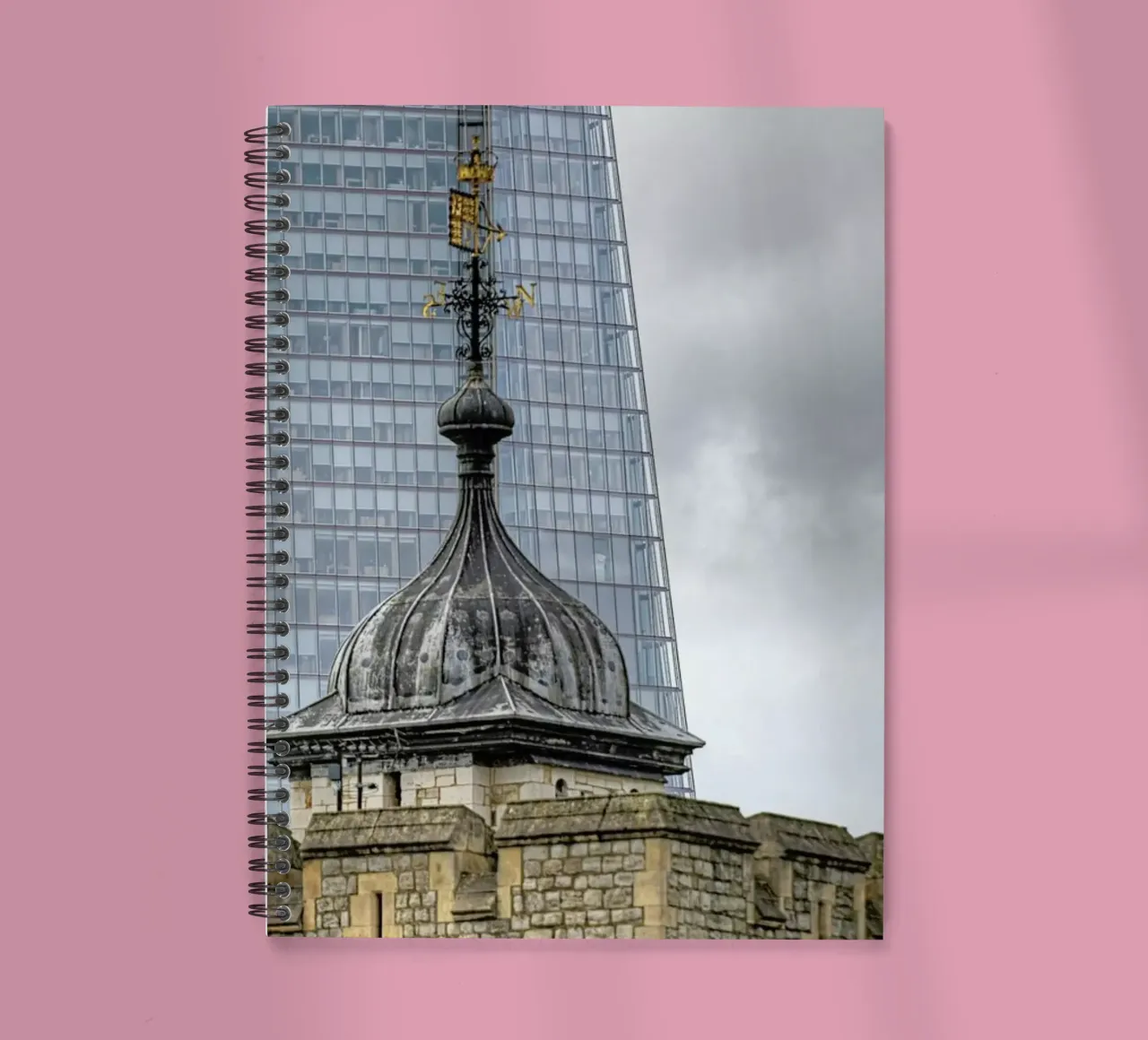 Shard and Tower spiral notebook by Michael Belhadi