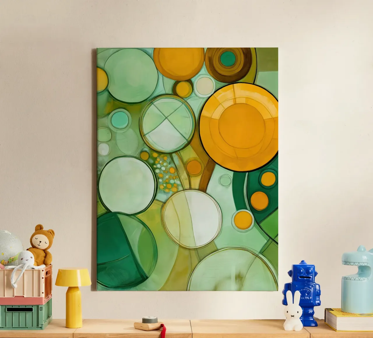 Abstract boho canvas by Imagine