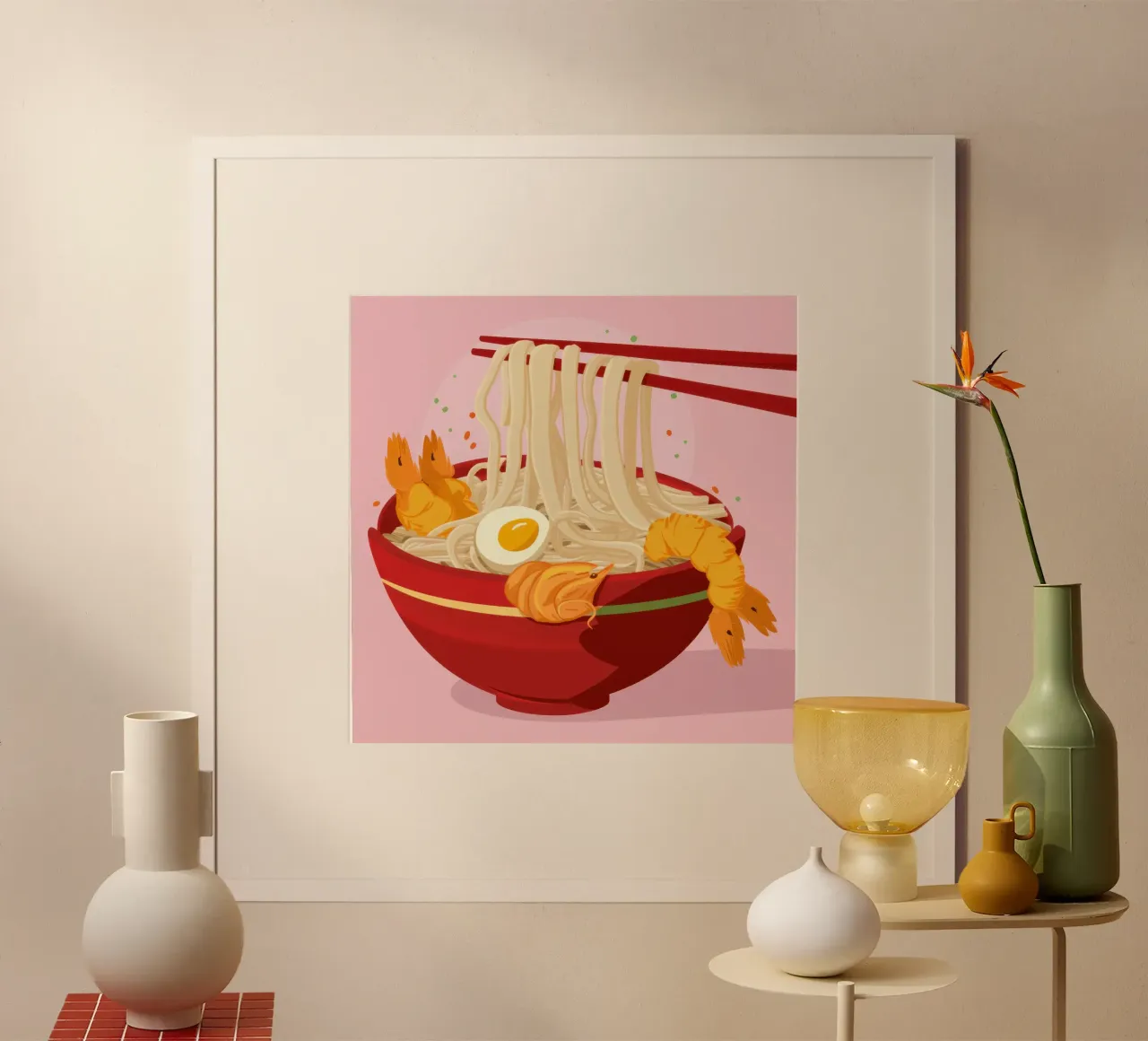 Lo spaghetto perfetto poster con telaio in plastica da Autumn Season