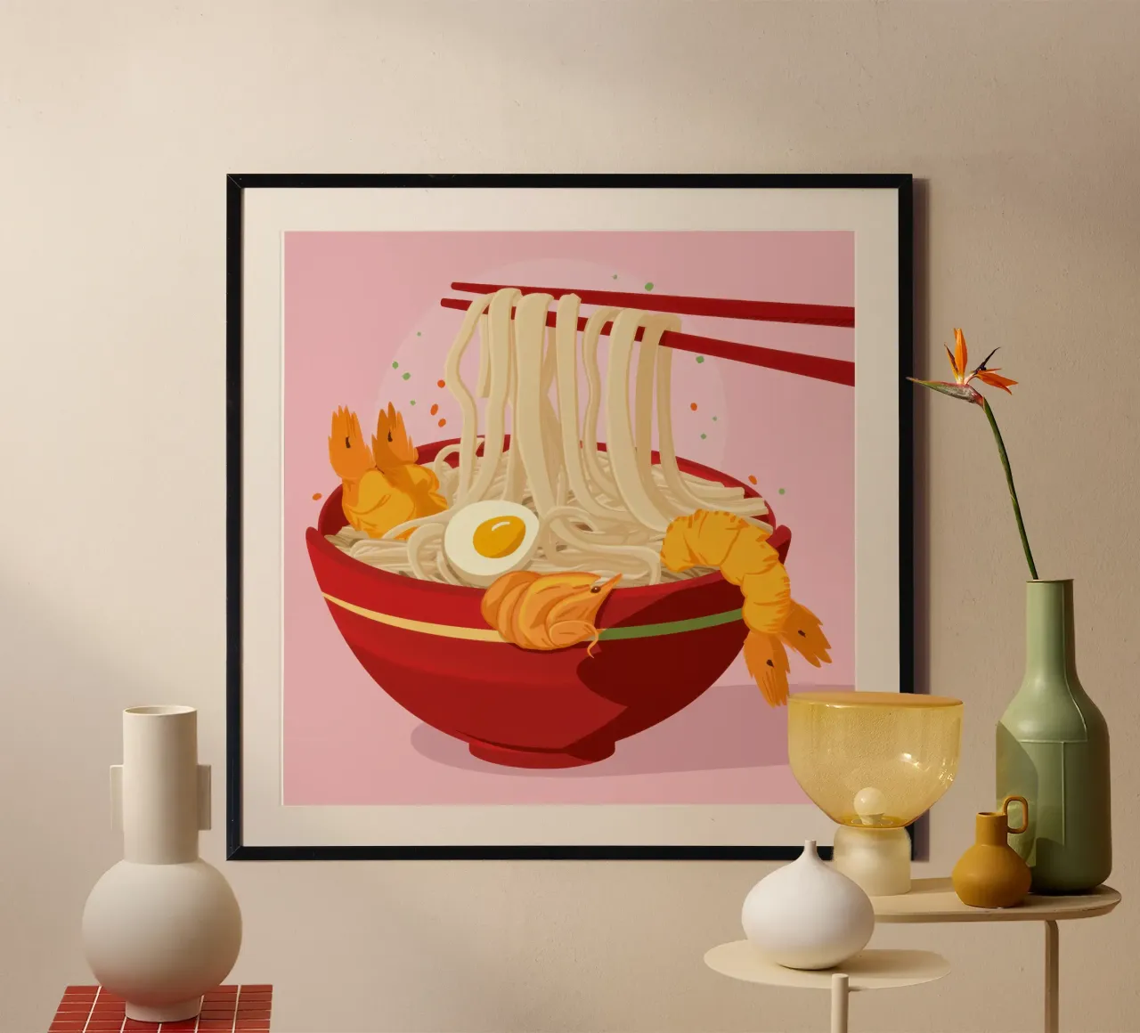 Lo spaghetto perfetto poster con telaio in plastica da Autumn Season