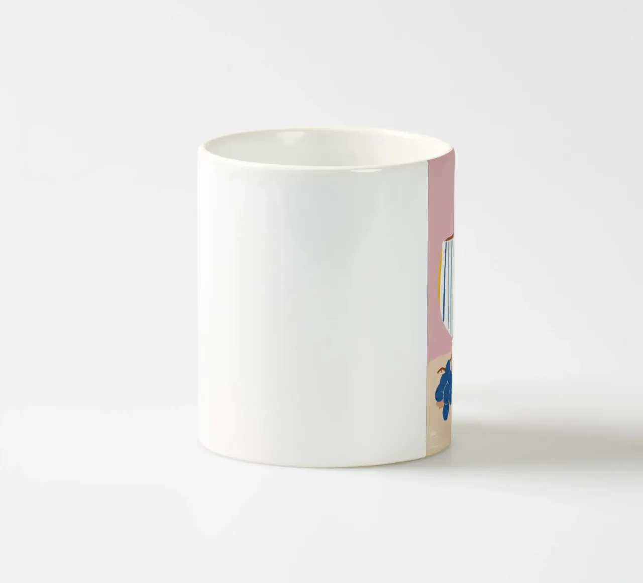 Natura morta di frutta a strisce tazza in ceramica da Snow Mist